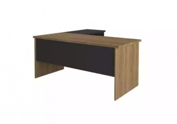 Eckschreibtisch Büroeinrichtung Chef Zimmer Modern Design Schreibtisch Braun
