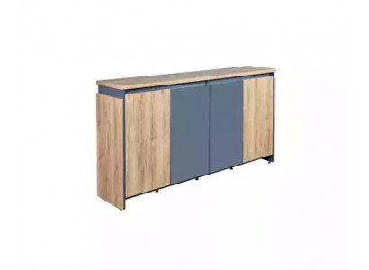Hellbraunes Sideboard Büromöbel Große Konsole Schrank Designer Möbel