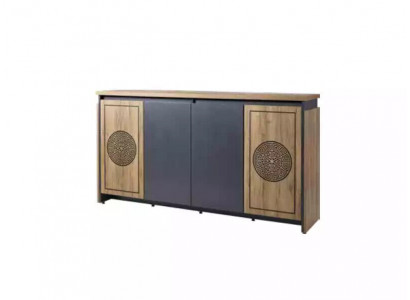 Sideboard Kommode Schrank Braun Anrichte Büromöbel Büro Einrichtung Neu