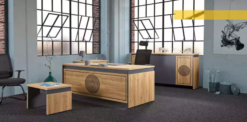 Sideboard Kommode Schrank Braun Anrichte Büromöbel Büro Einrichtung Neu