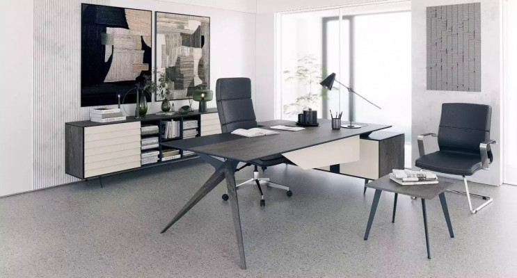 Grauer Couchtisch Designer Büromöbel Moderne Einrichtung Arbeitszimmermöbel