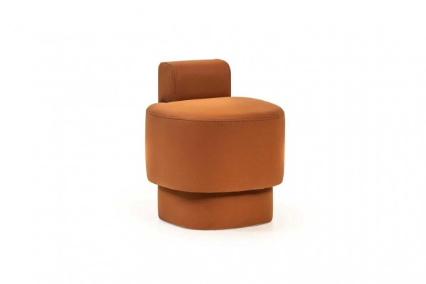 Sitzhocker Hocker Polsterhocker Orange Fußhocker Moderne Sitzer Möbel