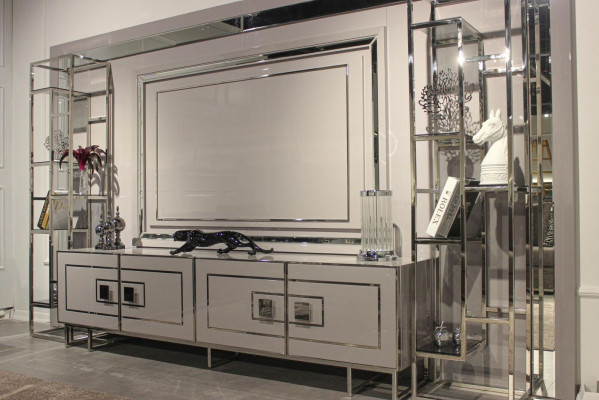 Modern Wohnzimmer Set Sofagarnitur Möbel Design Wohnwand Couchtisch Komplett