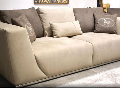 Wohnzimmer Sofa Dreisitzer Modern Sofa Couch Polster Möbel Textil Einrichtung