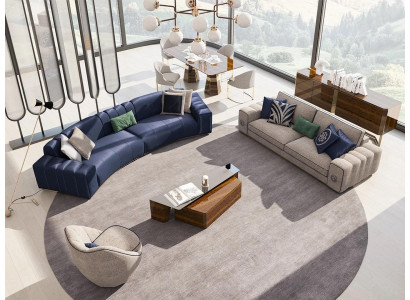 Wohnzimmer Set 4tlg Luxus Möbel Holz Couchtisch Modern Sofagarnitur Polstermöbel