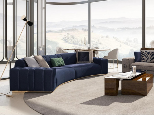 Wohnzimmer Set 4tlg Luxus Möbel Holz Couchtisch Modern Sofagarnitur Polstermöbel