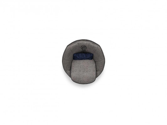 Luxus Grau Sessel Polster Textil Wohnzimmer Polstermöbel Modern Einrichtung