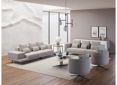 Komplett Set 6tlg 2x Sofa Dreisitzer Neu 2x Sessel Luxus Wohnzimmer Couchtisch