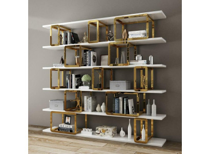 Design Trenn Wand Regal Wohnzimmer Schränke Edelstahl Regale Bücher Schrank Neu