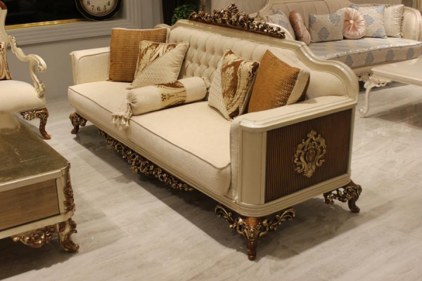 Premium Wohnzimmer Set Möbel set 2x Sofa 3 Sitzer Moderner Wohnzimmer neu