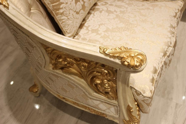 Stilvolle Wohnzimmer Möbel Sofagarnitur Set Wohnzimmer Sofa 2x Sessel