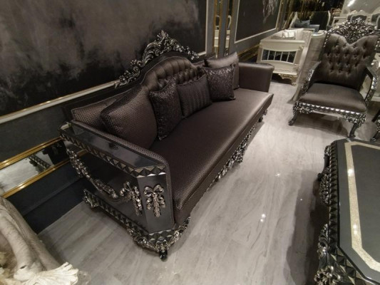 Komfortablen Wohnzimmer set Garnitur 3+1+1 und Neu Luxus 2x Sessel Braun