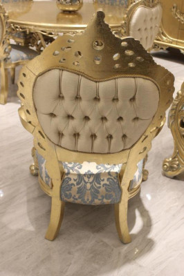 Esszimmer set 4 Stühle Set Esszimmer Designer Holz Stuhl Garnitur Rund Tisch Neu