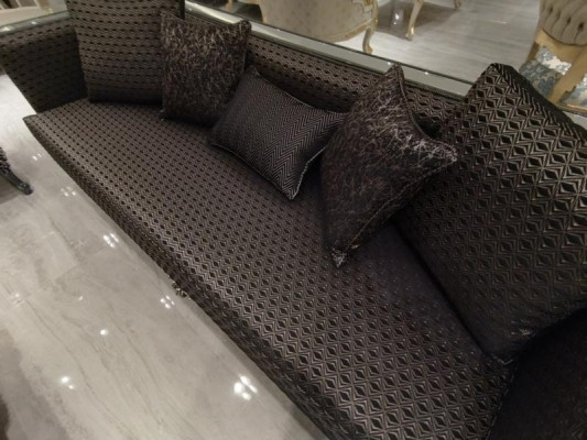 Deluxe Wohnzimmer Garnitur Sofa und Sessel Premium Sofa und sessel Neu Braun