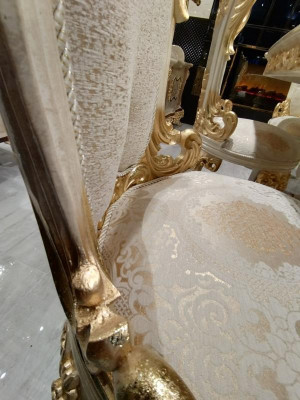 Garnitur Esszimmer Stuhl Set 6x Stühle Luxus Möbel Gruppe Sessel Sitzgarnitur