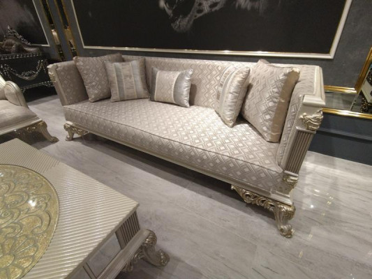 Aufwendig Wohnzimmer Sofa 3 Sitzer Wohnzimmer Möbel Deluxe Sofa Beige Neu