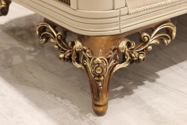 Luxus 3 Sitzer Sofa Wohnzimmer Möbel Elegant Sofa 3 Sitzer Textil Beige