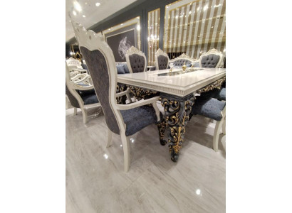 Luxuriöser Design 4x Stühle Edlem Samtbezug elegantem Stühle Design Neu