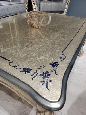 Klassischer Couchtisch Wohnzimmer Möbel edlem Couchtisch Gold Neu