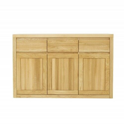 Designer Kommode Massivholz Kommoden Schrank Schränke Echtes Holz Eiche 140x90cm