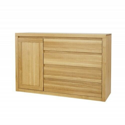 Anrichte Kommode Massivholz Schränke Echtes Holz 140x90cm Kommoden Schrank Eiche