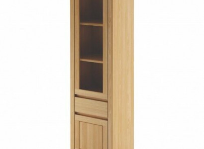 Holzschrank Glasvitrine Handgefertigter Massivholz-Wohnzimmerschrank