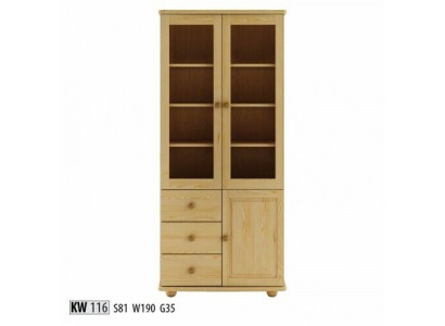 Vitrine Wohnzimmer Möbel Anrichte Holz Vitrinen Glas Schrank Echtholz Massive