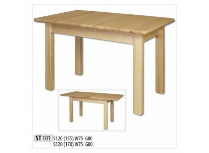 Esstisch Holz Tische Wohn Ess Zimmer Tisch 120/170x80cm Massivholz Esstische