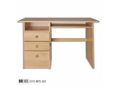 Schreibtisch Echtes Holz Massiver Tisch Büromöbel Massiv Schreibtische Holztisch