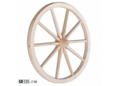Wagenrad Holzrad Speichenrad 80 cm Wand Dekoration Pferde Rat Deko Garten Neu