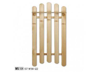  Garderobenpaneel Wandgarderobe Garderobe Garderobenleiste Kiefer Holz Handarbeit