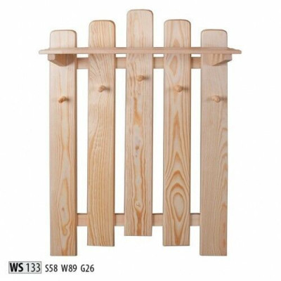 Garderobe Wandgarderobe mit 5 Haken, Wandpaneel Flurgarderobe Garderobenpaneel