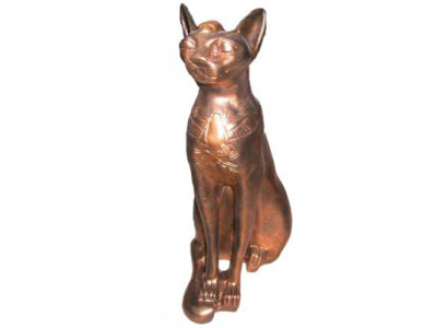 Figur Ägyptische Katze Bastet Statuen Figuren Dekoration Kunststoff 37cm Ägypten