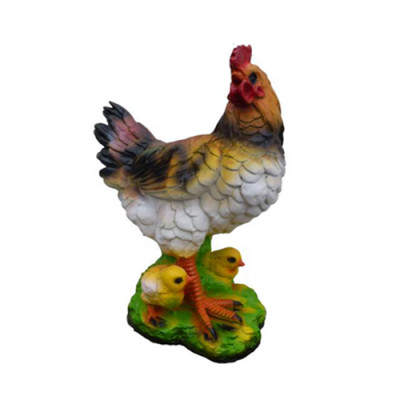 Huhn Vogel Figur Statue Garten Dekoration Skulptur Deko Skulpturen