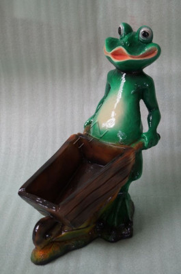 Design Vase Frosch Skulptur Statue Figur Statuen Figuren Skulpturen