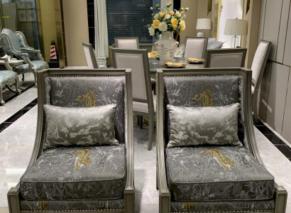 Sessel Luxus Polster Designer Textil 1 Sitzer Polster Sitz Einsitzer Möbel neu