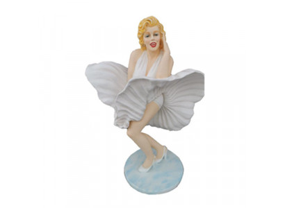 Abstrakte Figur Marilyn Monroe Skulptur Lebensgroß Kleid 60er Stil USA 165 cm