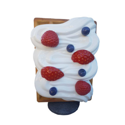 Figur Waffel Aufsteller Gastronomie Skulptur Statuen Figuren Dekoration 120cm