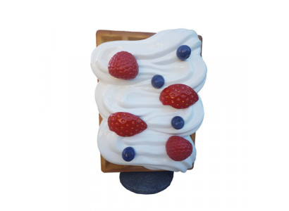 Figur Waffel Aufsteller Gastronomie Skulptur Statuen Figuren Dekoration 120cm