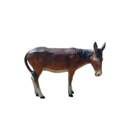 Esel Dekorative Statue Garten Figuren Statuen 150 cm Lebensgroß Figur Plastik