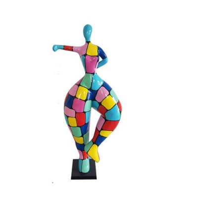 Abstrakte Figur Statue Ballerina Statuen Garten Dekoration Moderne Figuren 132cm