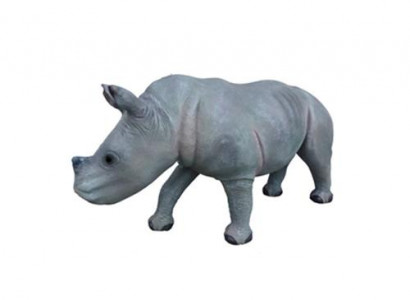 nasshorn Dekorative Statue Garten Figuren Statuen 142cm Tier Zoo Figur Plastik