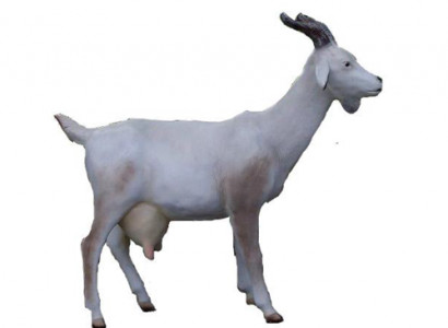 ziege Dekorative Statue Garten Figuren Statuen 120 cm Lebensgroß Figur Plastik