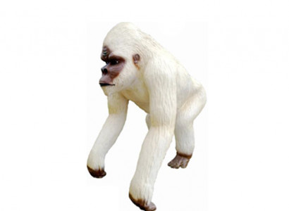 affe figur abstrakte figuren statuen moderne silber bemalt neu 70cm statue Neu