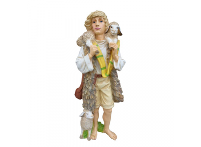 Deko Figur Statue Skulptur 80 cm Figuren Statuen Skulpturen Garten Hirte P96