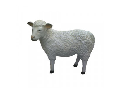 Schaf Dekorative Statue Garten Figuren Statuen 80 cm Lebensgroß Figur