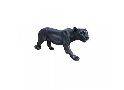 Afrikanischer Panther Dekorative Statue Garten Figuren Statuen 85cm Lebensgroß