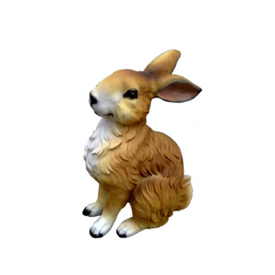 Hase Dekorative Statue Garten Figuren Statuen 38cm Lebensgroß Figur Plastik Neu