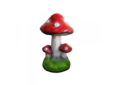 Skulptur Pilz Haus Statue Garten Figuren 32cm Statuen Skulpturen Figur Neu