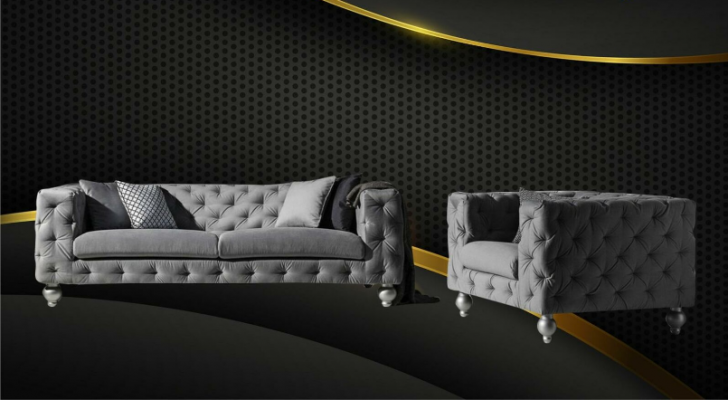 Garnitur Big Set 32 Sitzer Textil Sofa Couch Garnitur Modern Design Wohnzimmer